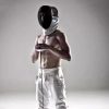 Boobysuu Fencing Mask Large Fixed White-6