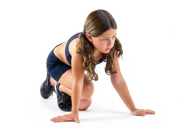 Girls Athletic Shorts by BrandName - High-Quality Spandex,-1