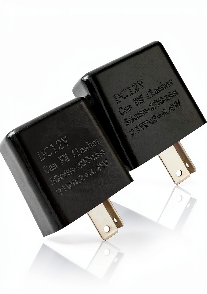 Slykew LED flash relay installed in a vehicle dashboard