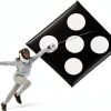 Shimeyao Fencing Target PU Leather 5 Bullseyes-0