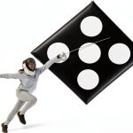 Shimeyao Fencing Target PU Leather 5 Bullseyes-0
