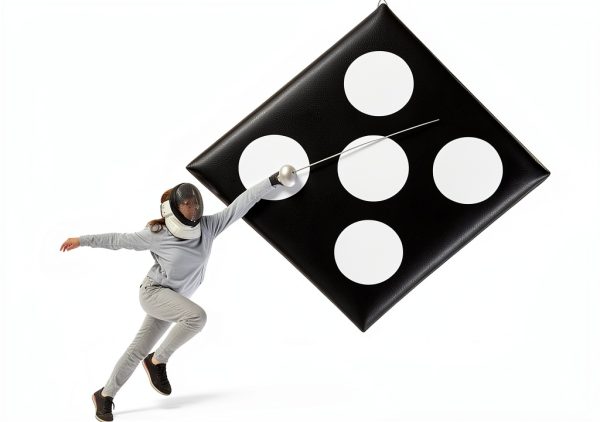 Shimeyao Fencing Target PU Leather 5 Bullseyes-0