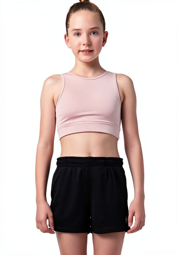 Girls Athletic Shorts ActiveKids Mesh Breathable-1