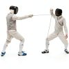Fencing Socks Glitopper White Cotton‑Poly Blend-2