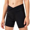 Girls Athletic Shorts Slim Tummy Control Navy Blue M7Z423-2