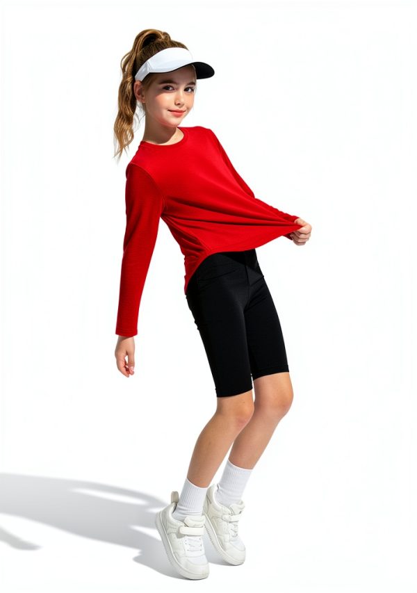Girls Activewear T-Shirts Soft Comfortable Fabric-4