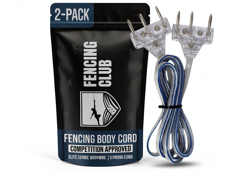 Fencer using the Fencing Club Epee Body Cord during a bout