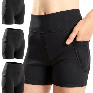 Girls Athletic Shorts by BrandName - High-Quality Spandex,-0