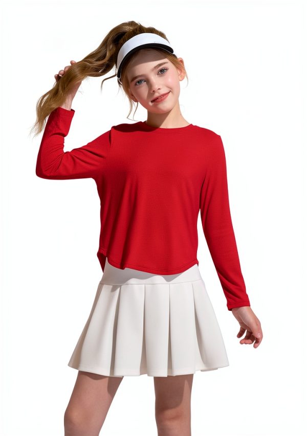 Girls Activewear T-Shirts Soft Comfortable Fabric-2