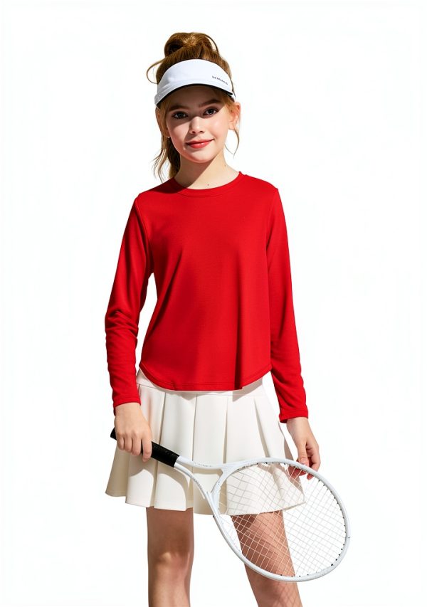 Girls Activewear T-Shirts Soft Comfortable Fabric-1