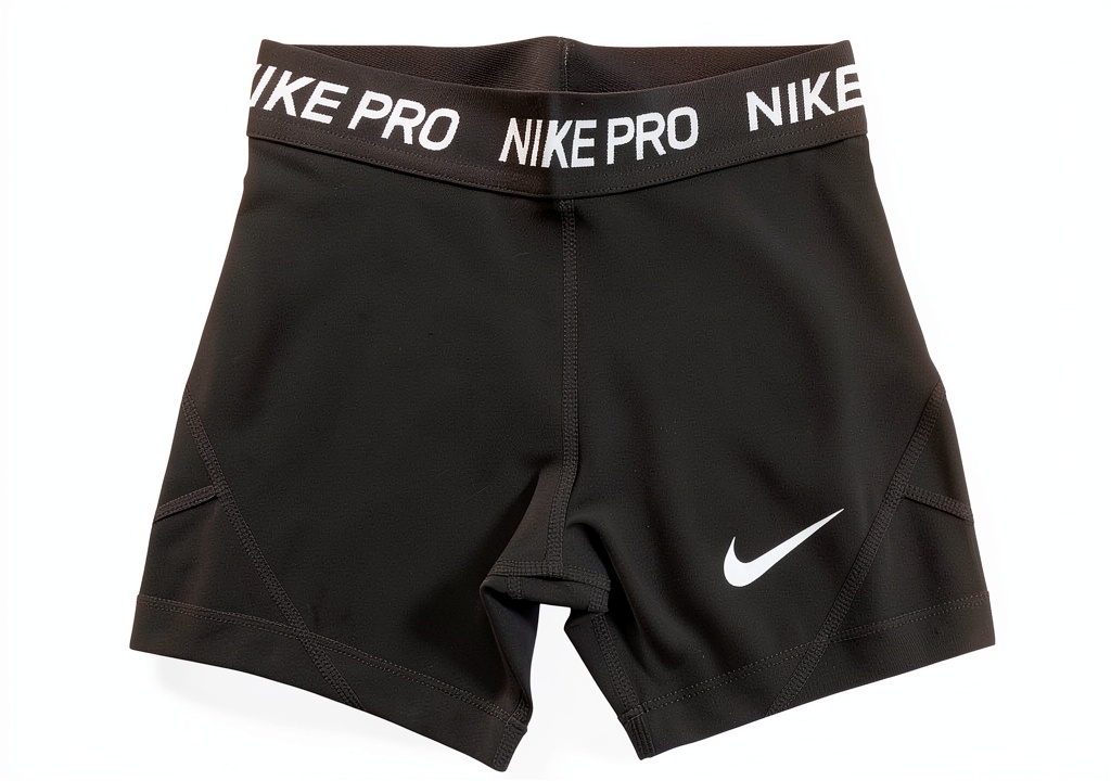 Girl wearing Nike running shorts on a track