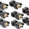 Michigan Motorsports EV1 to EV6 EV14 Adapters Black Metal-0