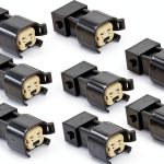 Michigan Motorsports EV1 to EV6 EV14 Adapters Black Metal-0