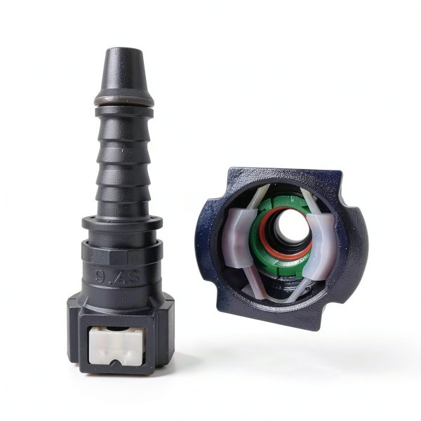 Automotive Fuel Connector JawGrew Black PA12-2