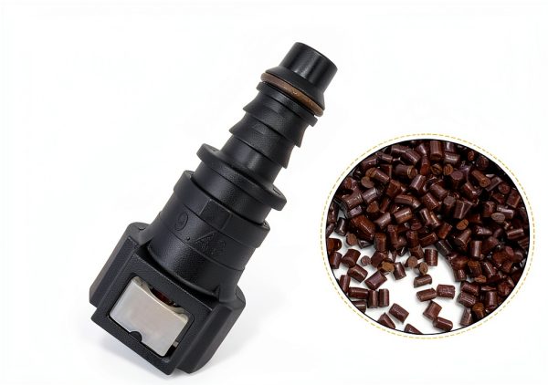Automotive Fuel Connector JawGrew Black PA12-6
