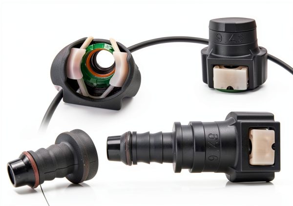 Automotive Fuel Connector JawGrew Black PA12-5