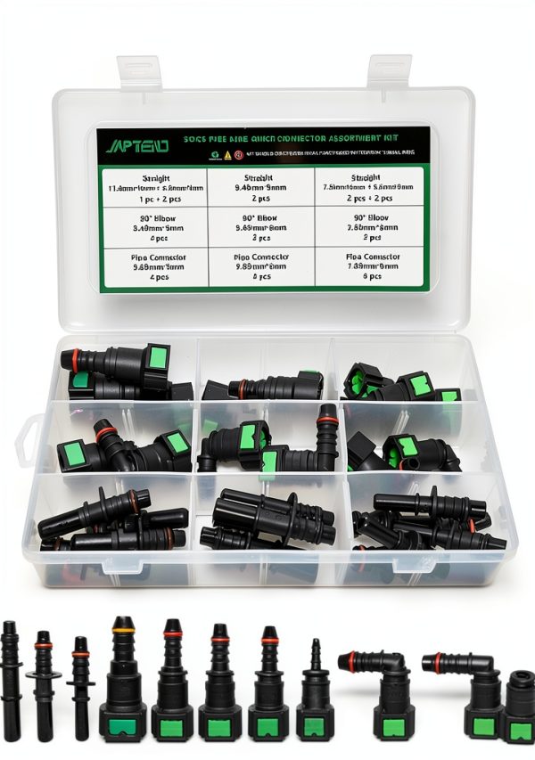 Fuel Line Quick Connector Kit Japtend 30PCS Nylon Polyamide 11 Size-0
