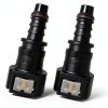 Fuel Line Quick Connector AWGUKA 2 PCS Black Straight Nylon Durable-0