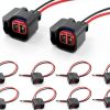 Fuel Injector Connector KUQUTIDY FTPYZLJQ01 Black 5.3in Waterproof-0
