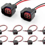 Fuel Injector Connector KUQUTIDY FTPYZLJQ01 Black 5.3in Waterproof-0