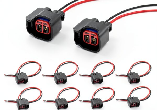 Fuel Injector Connector KUQUTIDY FTPYZLJQ01 Black 5.3in Waterproof-0
