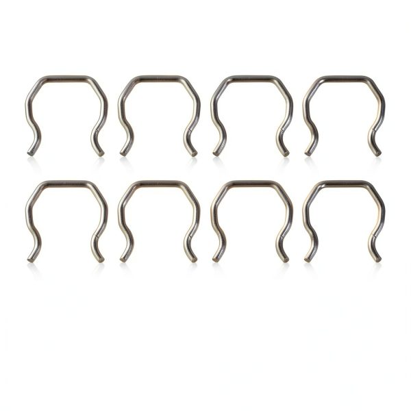 Fuel Injector Connector Clip KPALAG Stainless Steel 8 Piece Set Silver-1
