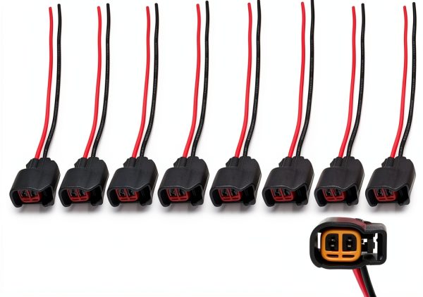 Fuel Injector Connectors DSkoiph 8‑Port EV6 EV14 with TXL Pigtails-0