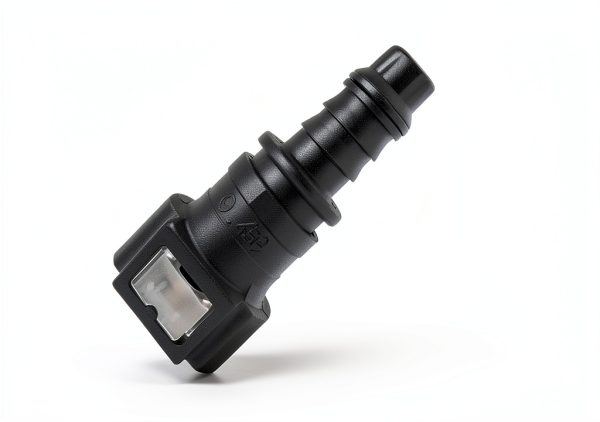 Fuel Line Quick Connector AWGUKA 2 PCS Black Straight Nylon Durable-1