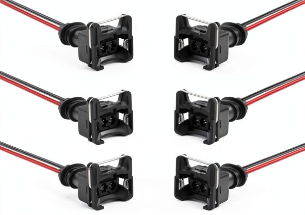Fuel Injector Connector QKYS Copper EV1 OBD1 Plug 4PCS/8PCS-0