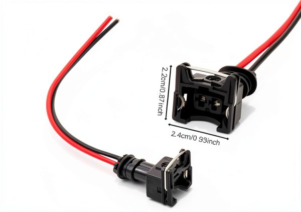 Rebvugr Fuel Injector Connector 4PCS Plug and Play ECU Adapter-1