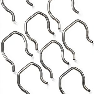 Fuel Injector Connector Clip KPALAG Stainless Steel 8 Piece Set Silver-0