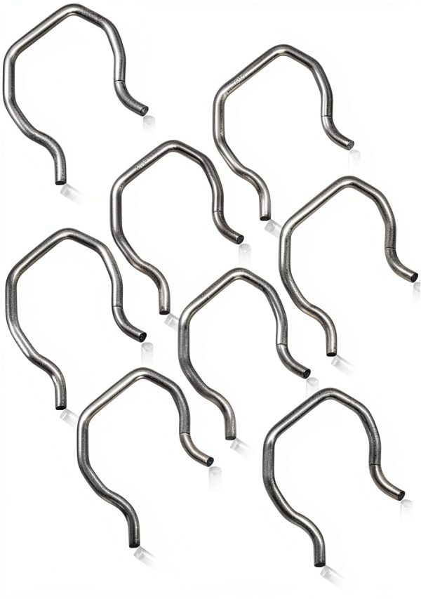 Fuel Injector Connector Clip KPALAG Stainless Steel 8 Piece Set Silver-0