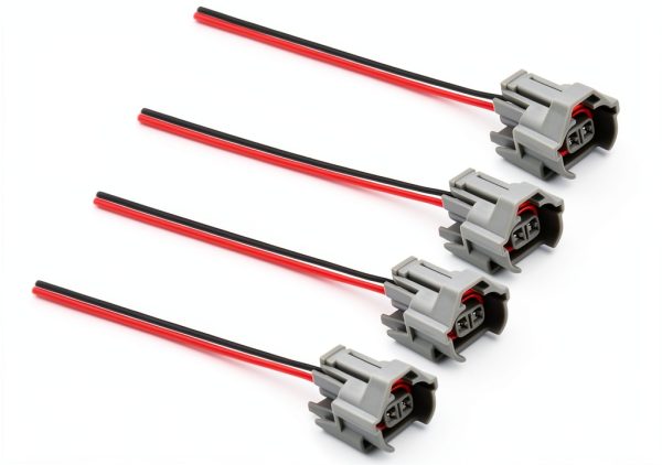 Fuel Injector Connector HiSport HSFICC-810-4 6.69‑Inch Copper Set-0
