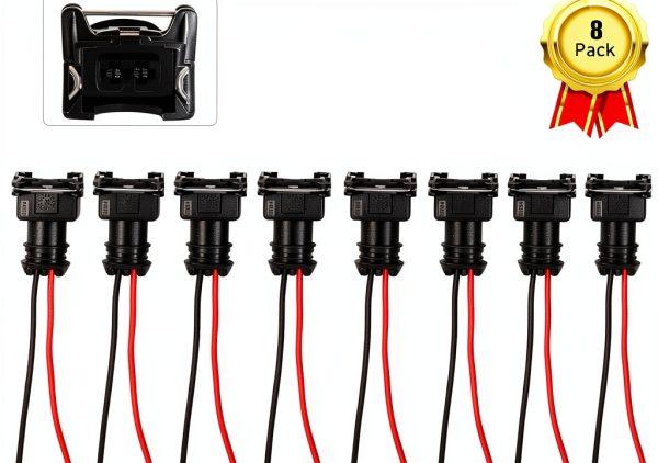 Fuel Injector Connector G SYUS0-4315 8‑Port Plastic Pigtail for RC-5