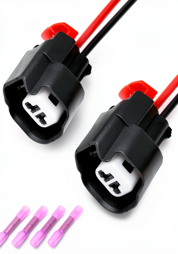 Installing YGDMD ABS Sensor Front Connector Rugged PBT Plug Mount for Jeep Ram on a wooden workbench