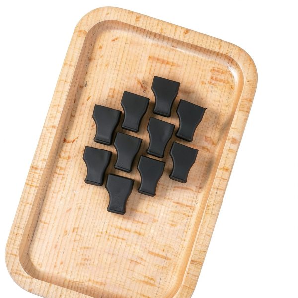 Coffee Syrup Pump Tip Covers Black Rubber 10pcs Practical Pourer Caps-2