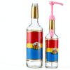 Patelai Coffee Syrup Pump Set 14 Pcs for 750ml Bottles Pink Dispenser-1