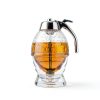 Honey Dispenser No Drip Glass 8 oz, Maple Syrup Dispenser, Honey Jar with Stand, Beautiful Honey Comb Shaped Honey Pot, Perfect Bee Decoration for Home Kitchen-5