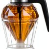 6.8oz Honey Dispenser - 6" no drip Honey Dispenser Glass - with No-Drip Valve and Stand Base-1