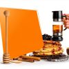 Glass Honey Dispenser with Wood Dipper Stick - No Drip Bottom Spout, Easy Pouring for Kitchen Convenience. Multipurpose for Syrup & Salad Dressing. Luxury Case for Gift & Storage-4