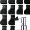 Coffee Syrup Pump Tip Covers KFHENSOMR 15pcs Black Rubber Seal Caps-6