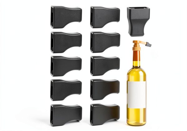 20Pcs Syrup Pump Caps, Rubber Coffee Syrup Pump Covers, Long Nozzle Lotion Bottle Pumps for Flavored Syrups, Pour Dispenser, Sugar, Condiments, Olive Oil, Liquor Bottle-0