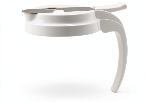 Plastic Lid for 32 & 48 Oz Syrup Dispensers by Winco PSUD-WLid White-0