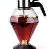 6.8oz Honey Dispenser - 6" no drip Honey Dispenser Glass - with No-Drip Valve and Stand Base-3