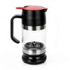 Glass Honey Dispenser with Wood Dipper Stick - No Drip Bottom Spout, Easy Pouring for Kitchen Convenience. Multipurpose for Syrup & Salad Dressing. Luxury Case for Gift & Storage-2