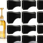 Coffee Syrup Pump Tip Covers KFHENSOMR 15pcs Black Rubber Seal Caps-0