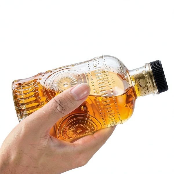 Glass Coffee Syrup Dispenser Bottles 2 Pack 7oz gegewawa Leak Proof-4