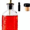 Simple Syrup Bottle 7oz Glass Coffee Dispenser by Shining Craft SC059-0