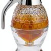 Norpro Honey Syrup Dispenser Beehive Glass with Twist Lock Lid-0