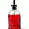 Coffee Syrup Dispenser Bottles Set 2 Pack 7 OZ Simple Small Syrup Bottles Set with Metal Pour Spout Ideal for Coffee Syrups, Condiments, Coffee bar, SC056 (2 pack)-3